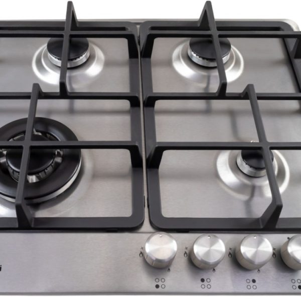 Nardi 60cm 4-Burner Built-in Gas Hob with Cast Iron Supports - Italian design & components ( VG43 EAVX)