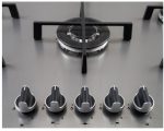 Nardi 90cm 5-Burner Built-in Gas Hob with Cast Iron Supports - Italian design & components (FLG95 EAVX) - Image 2