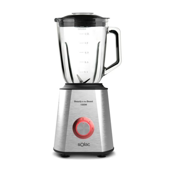 Solac Beauty And The Beast Electric Blender, 1500 Watt, Silver - BV5728