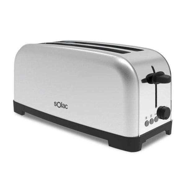 Solac Yé-Yé Toaster 1400 W 6 Browning Levels Two Extra Long Variable Width Grooves